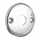 Rosace pour poignée - diamètre 50 mm - trou de 14 mm - alu chromé VACHETTE