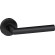 Poignée sur rosace inox Vogue - Ø52 mm - finition noir carbone