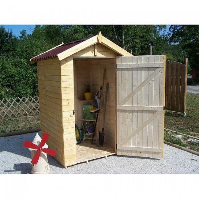 Abri de jardin bois 16 mm Eden 1,83 m2 Foresta.jpg HABRITA