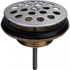Bonde à grille laiton pour évier en grès - diamétre 80 mm VIEGA