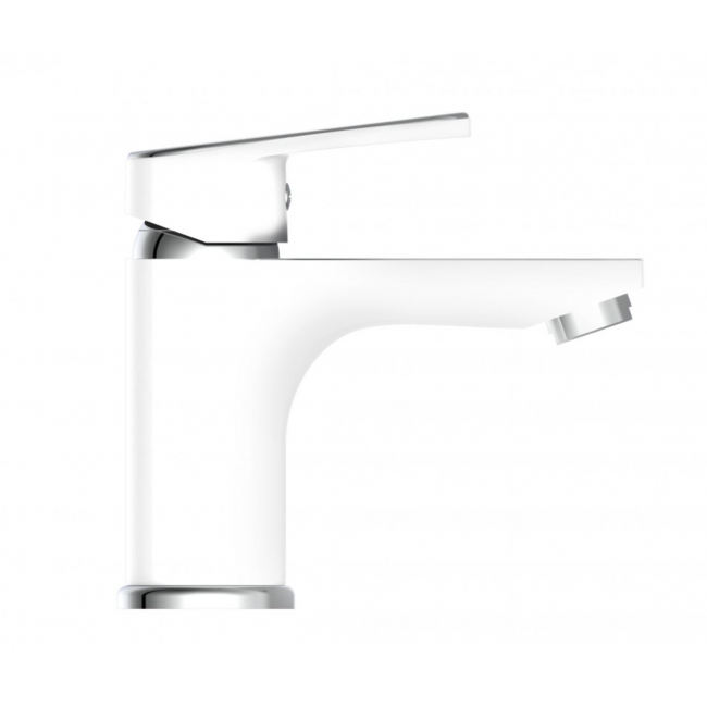 Mitigeur monocommande - lavabo - blanc et chromé Alaska 1.png SCHÜTTE