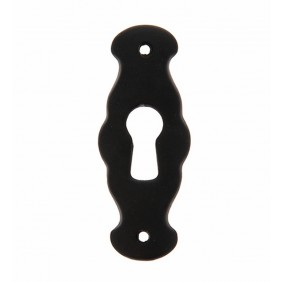 Entrée de clé pour serrure de meuble 1217 en zamak fer laqué noir CADAP