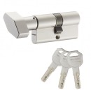 Cylindre double à bouton varié en laiton nickelé - type CY110 VACHETTE