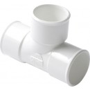 Té PVC blanc pied de biche à 87°30 NICOLL