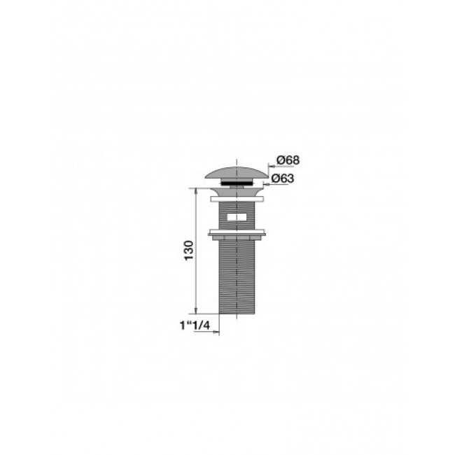 Schéma - Bonde de lavabo pour vasque à poser - Digiclic avec lanterne - 130 mm - Bricozor.jpeg VALENTIN
