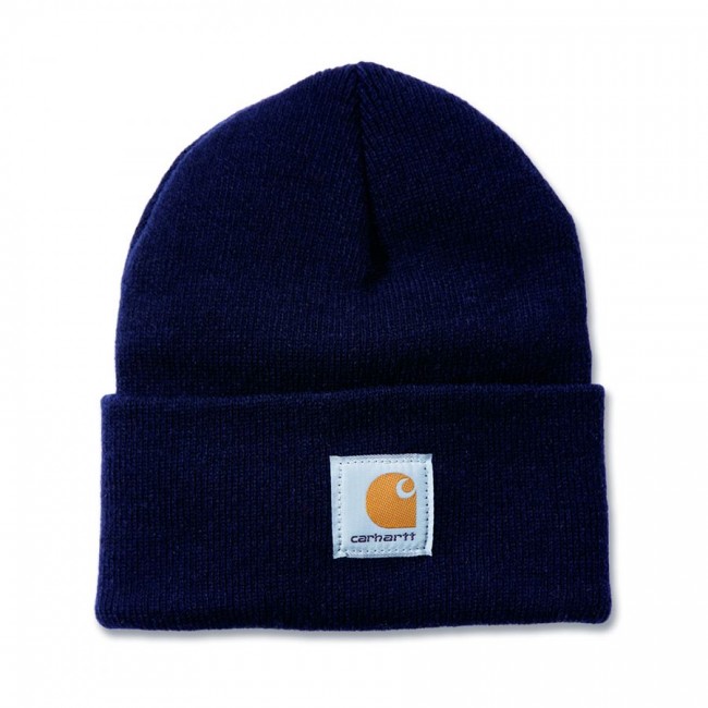 Bonnet 100% acrylique bleu - Watch CARHARTT