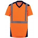 T-shirt haute visibilité à manches courtes Jakarta - orange fluo T2S