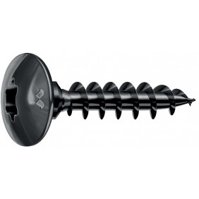 Vis de penture noire Panelvit® Neroplus® - tête bombée Torx MUSTAD