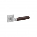 Poignées de porte sur rosaces carrées série ER 45QLD Madeira - satiné KARCHER DESIGN