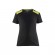 T-shirt de travail bicolore 100% coton femme 3479 - noir et jaune fluo