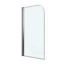 Pare-baignoire pivotant et réversible - profilé blanc ou argent - Arty LEDA