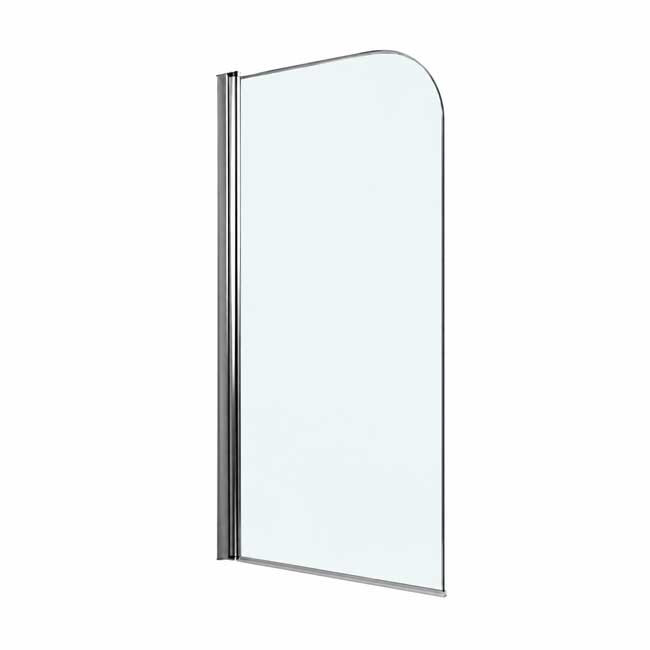 Pare-baignoire pivotant et réversible - profilé blanc ou argent - Arty LEDA