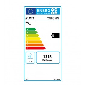 Chauffe-eau électrique connecté vertical mural - 100L - Linéo ATLANTIC