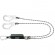 Longe fourche CURIOSITY-S en corde tressée avec absorbeur 1,50 m