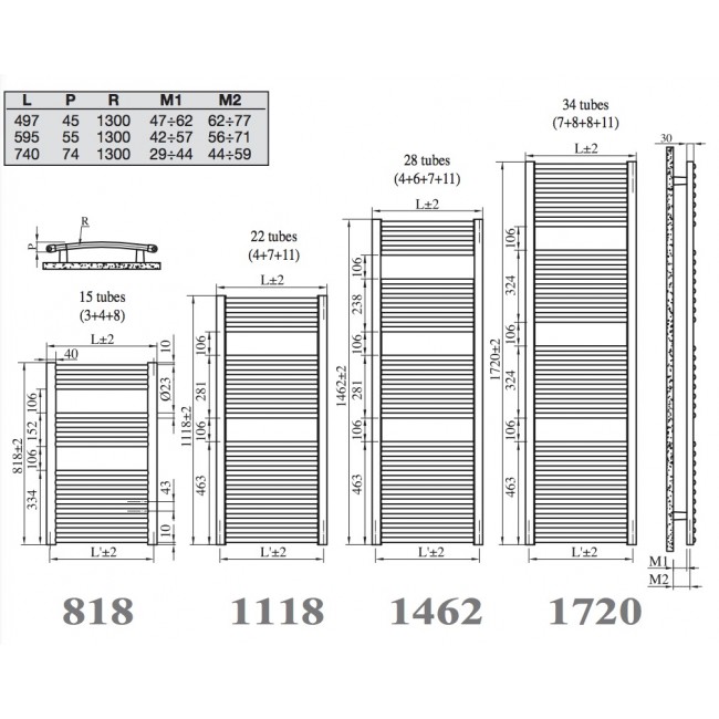 Radiateur sèche serviettes blanc - Venus IRSAP