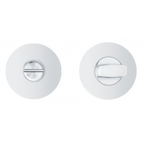 Paire de rosaces affleurantes rondes en inox poli - série EZ180 - condamnation KARCHER DESIGN