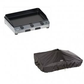 Plancha gaz 3 brûleurs 75cm Inox - Fusion 75 + housse offerte ENO