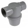 Siphon de parcours PVC horizontal à coller - diamètre 40 mm - YH1C