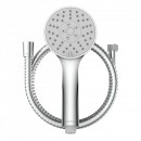 Pommeau de douche 3 jets avec flexible inox 150 cm - chromé - Napoli SCHÜTTE