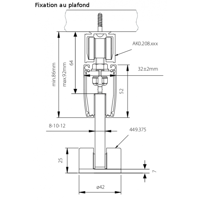 Schéma fixation au plafond série expert verre 80 kg.png