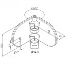 Support d'angle mural de garde-corps rond 42,4 millimètres3.jpg Design Production