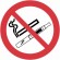 Disque de réglementation anti-tabac - défense de fumer et de vapoter