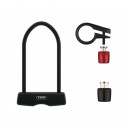 Pack antivol vélo - antivol U haute sécurité + écrou de selle + écrou de roue ABUS