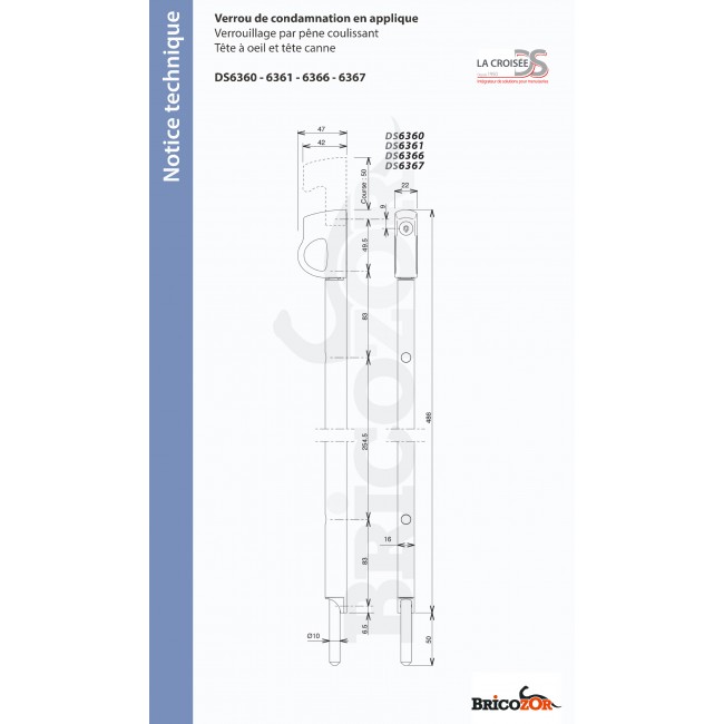 Verrou-DS6360-6361-6366-6367.jpg LA CROISÉE DS