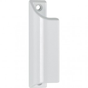 Poignée de tirage profilée pour porte - aluminium blanc 9010 HOPPE