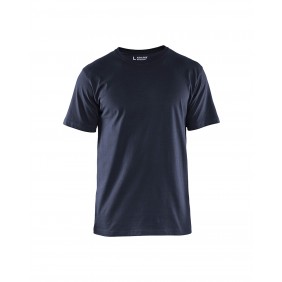 T-shirt de travail respirant 100% coton uni 3525 - bleu marine foncé BLAKLADER