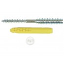 Vis et cheville - pour pose de menuiserie PVC sur maçonnerie - TOP-ROC ING FIXATIONS