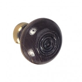Boutons doubles ronds rustiques - bois et laiton DUBOIS INDUSTRIES