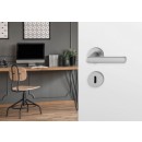 Poignées de porte sur rosaces Hambourg - finition inox HOPPE