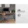 Poignées de porte sur rosaces Hambourg - finition inox
