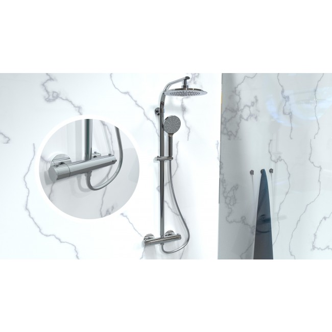 Ensemble de douche - rond et chromé - Madura Fresh 6.jpg SCHÜTTE