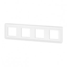 Plaque de finition horizontale Mosaic blanche - 4X2 modules LEGRAND