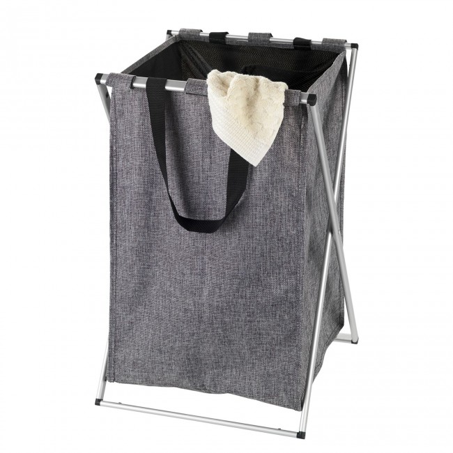 WENKO Bac à linge Ringo, panier à linge sale, capacité 68L, Polyester