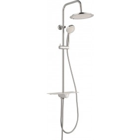 Colonne de douche avec tablette et pommeau rond - Aquastar SCHÜTTE