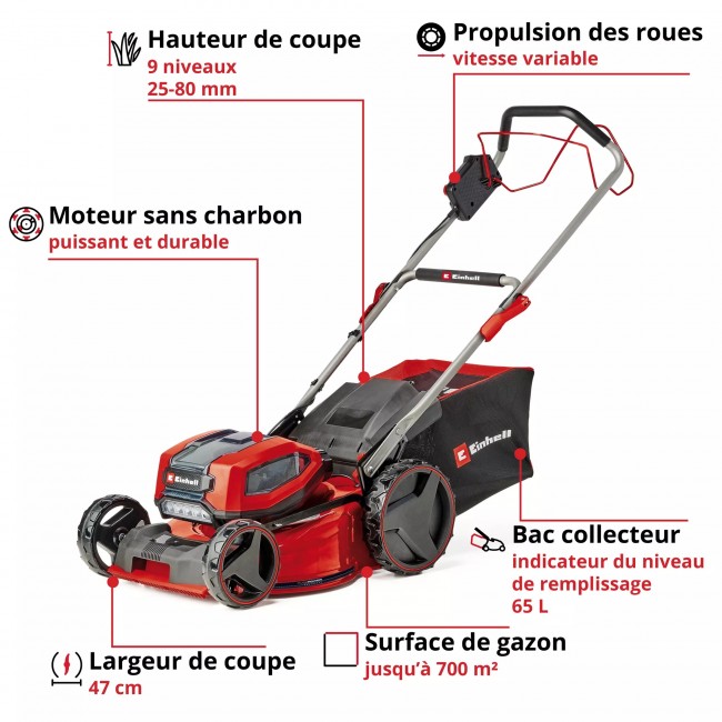 Tondeuse à gazon électrique - GP-CM 36:47 S Li BL (4x4,0Ah) - Power X-Change - Bricozor 3.jpeg EINHELL