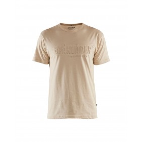 T-shirt de travail beige imprimé 3D BLAKLADER