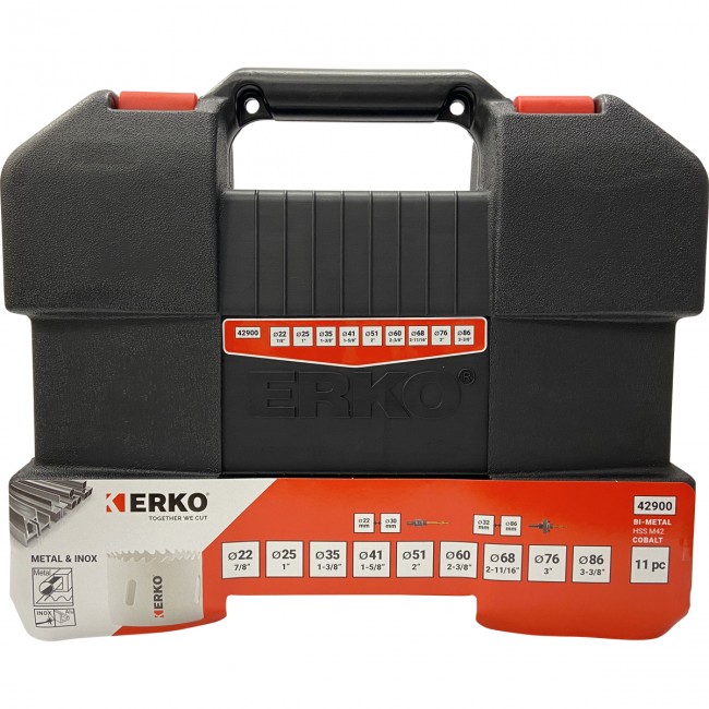 Coffret 9 trépans bimétal - 8% cobalt - Série 42 - Bricozor 1.jpg ERKO