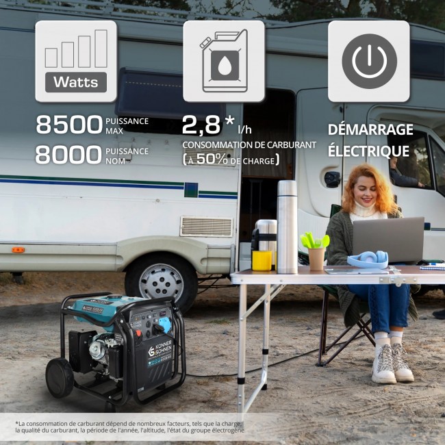 Groupe électrogène:onduleur - démarrage électrique - 8,5 kW - 230V - KS 8100iE ATSR - Bricozor 1.jpeg KONNER & SOHNEN