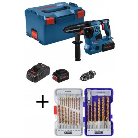 Pack Perforateur sans-fil SDS-Plus GBH 18V-28 + Coffrets de 25 mèches BOSCH