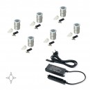 Spot LED - encastrable - 12 V - aluminium - kit de 6 - Alcor EMUCA
