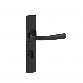 Poignées de porte design Muze - entraxe 195 mm - noir mat Onyx - condamnation sans voyant VACHETTE
