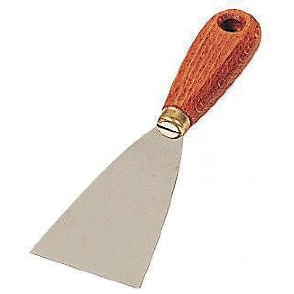 Couteau à enduire manche bois - largeur 6,3 cm
