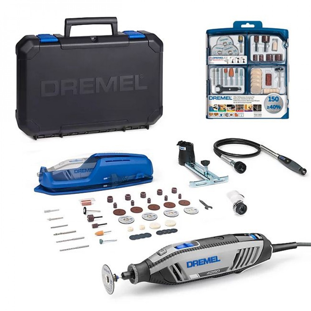 Pack Dremel 4250 multifonction 175W + 195 accessoires DREMEL | Bricozor