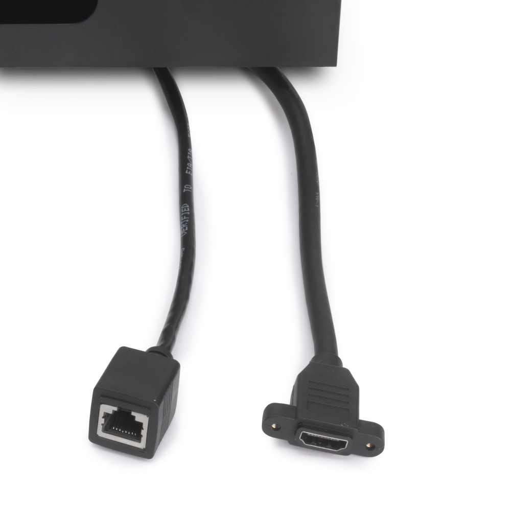 Multiprise encastrable noire 230 V, USB et USB-C