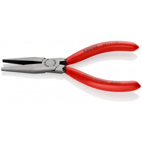 Pince à bec long et plat avec gainage PVC et finition polie KNIPEX