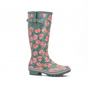Botte de pluie Daisies - vert ROUCHETTE
